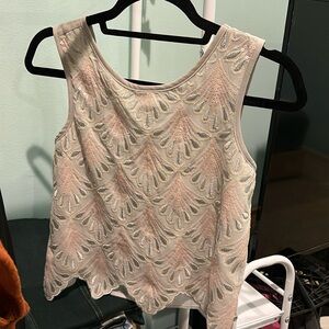 Sequin Boxy Tank Top